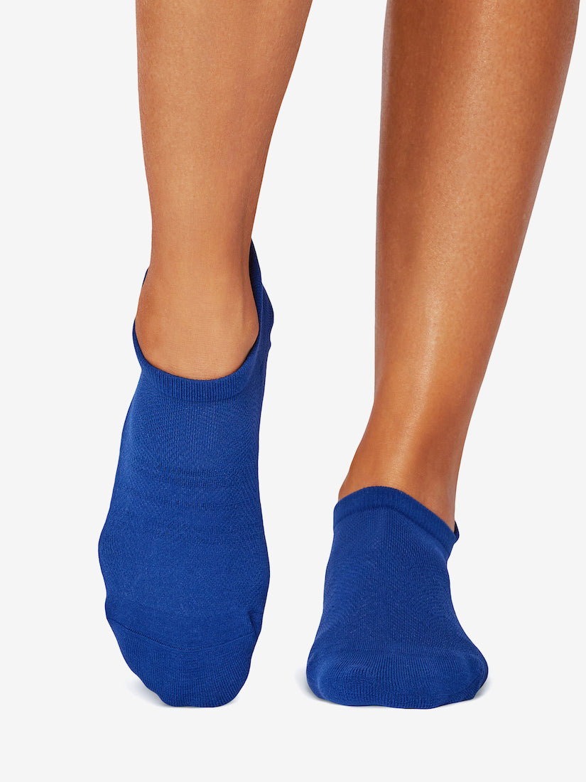 Tavi Noir Tech Savvy Non-Slip Grip Socks for Women - Deep Navy - Yoga, Pilates, Barre & Workout Socks with Traction
