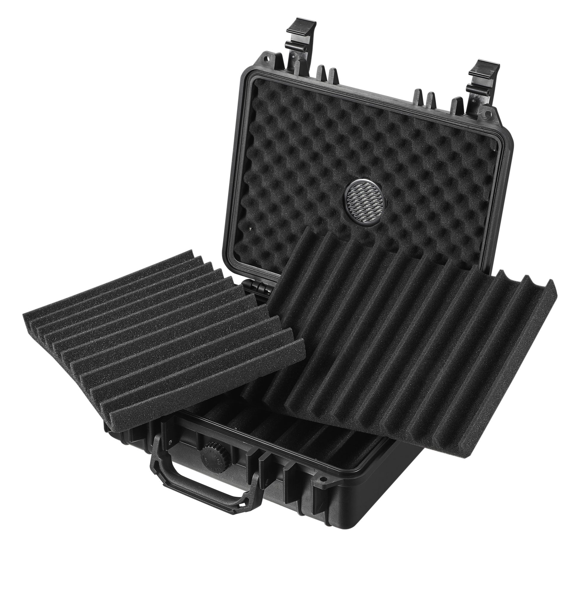 Premium Visol Denver Hard Plastic Travel Humidor - Holds 30 Cigars | Portable & Durable for Outdoor Adventures, Business Trips & Gifting