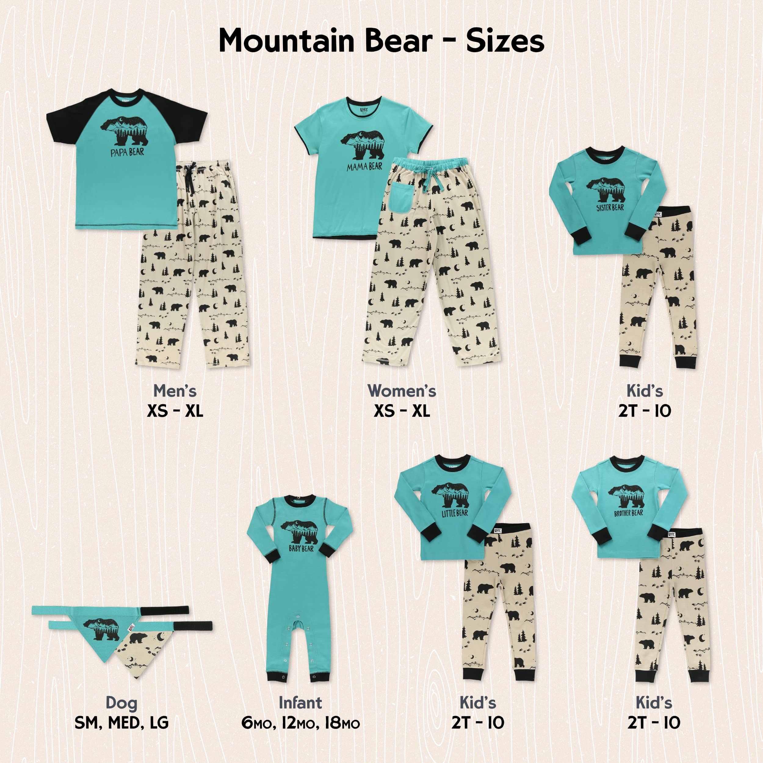 Lazy Bear Family Pajamas for Adults & Kids - Cozy Matching Sets for Home & Holidays