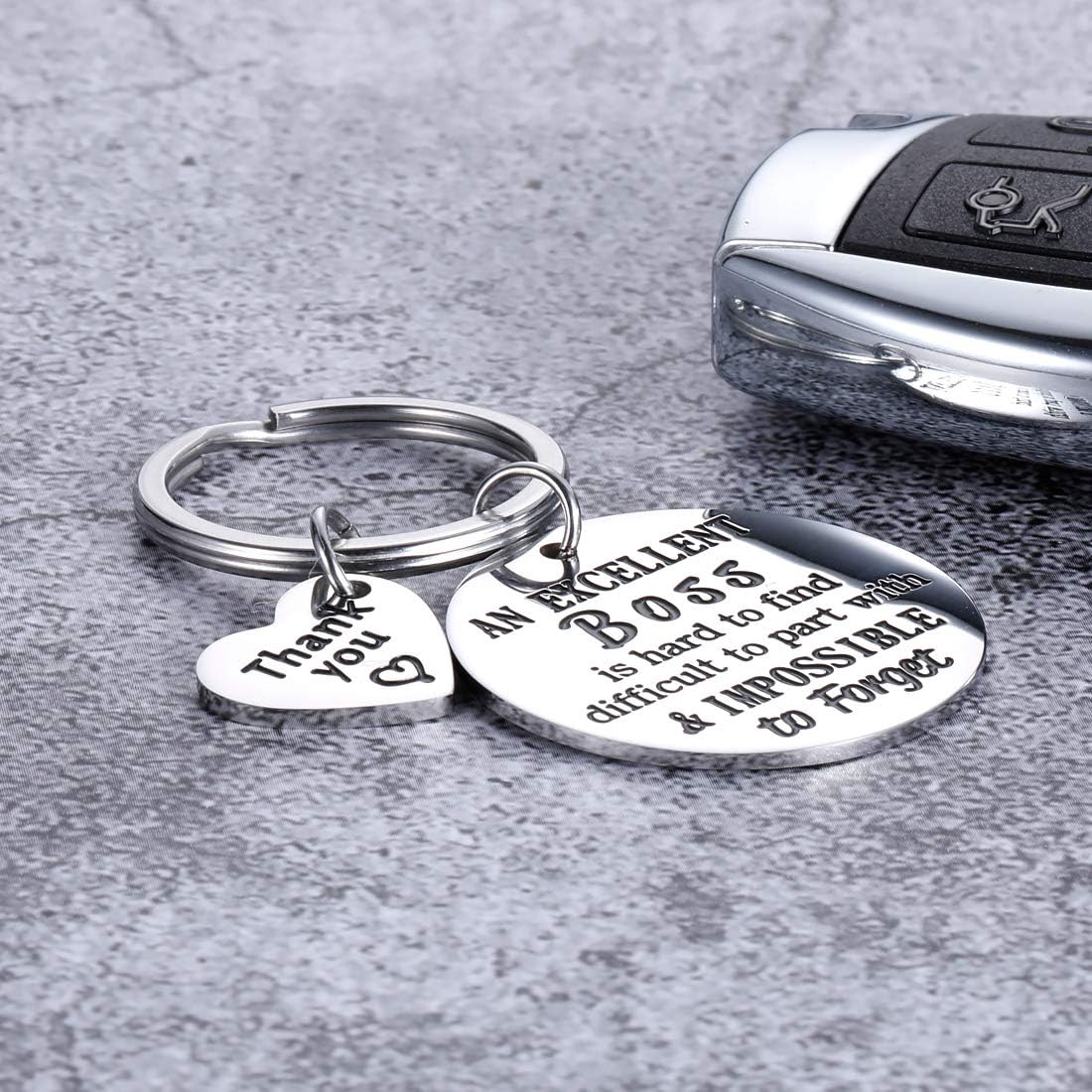 Premium Boss Appreciation Gifts for Women & Men - Thoughtful Going Away, Employee Thank You & Farewell Gifts - Coworker Retirement, Birthday & Mentor Keychain - Perfect Office Gift for Bosses, Colleagues & Team Members