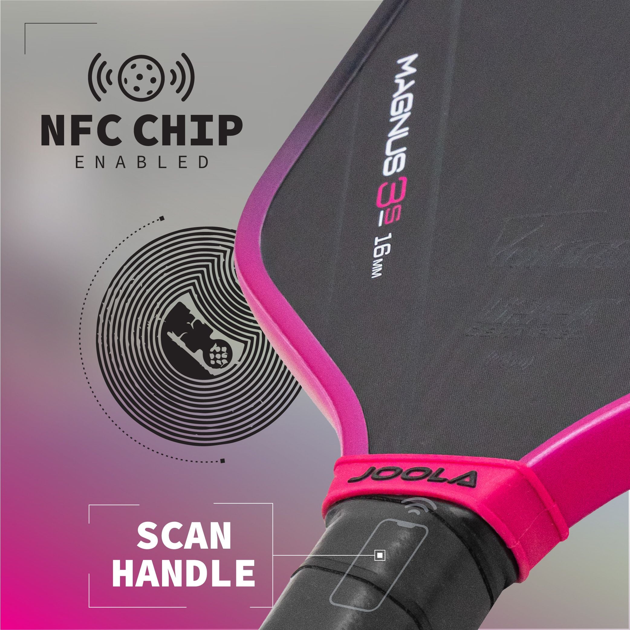 JOOLA Tyson McGuffin Magnus 3S Pickleball Paddle - Premium Carbon Fiber Surface for Power & Control - Perfect for Tournament Play & Recreational Games