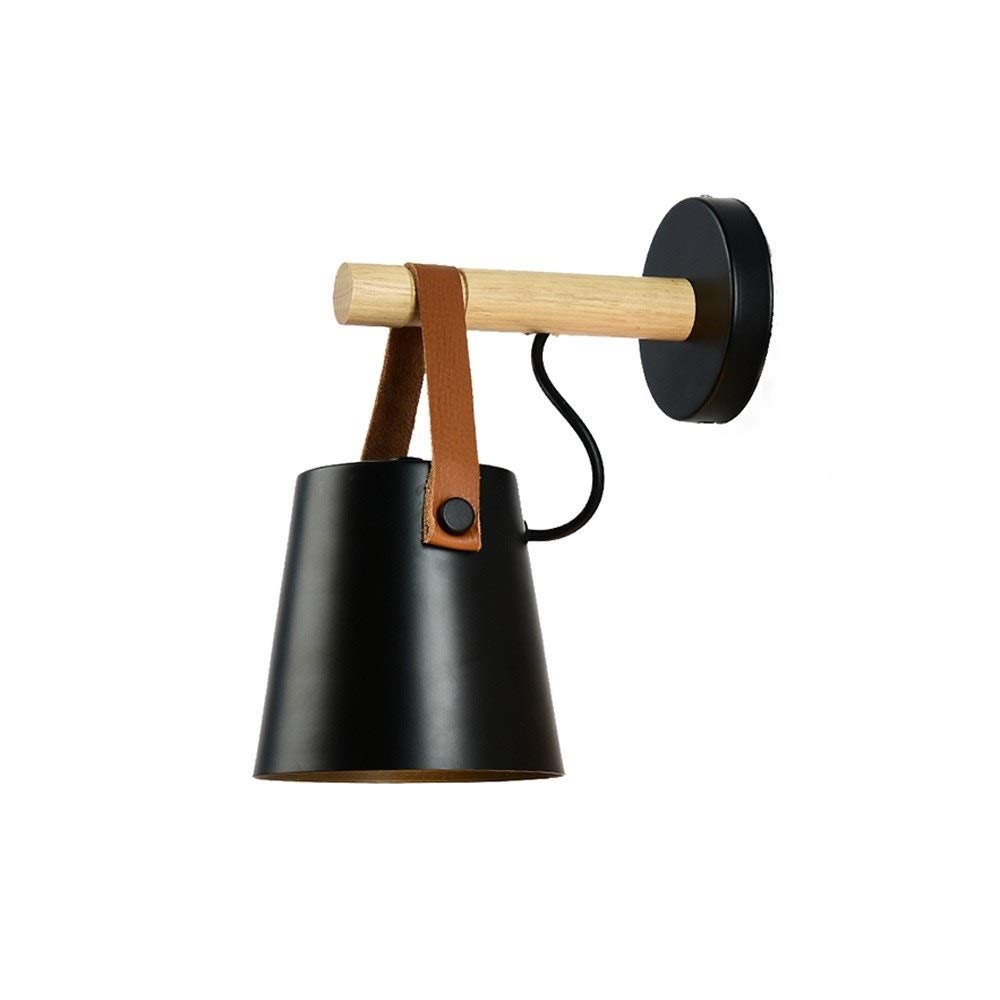 Vintage Industrial Wall Sconce Light Fixture - E27 Socket, 110V/220V Compatible - Black Retro Bedside Lamp for Bedroom, Dining Room & Living Room Decor - Perfect for Ambient Lighting and Vintage Home Styling
