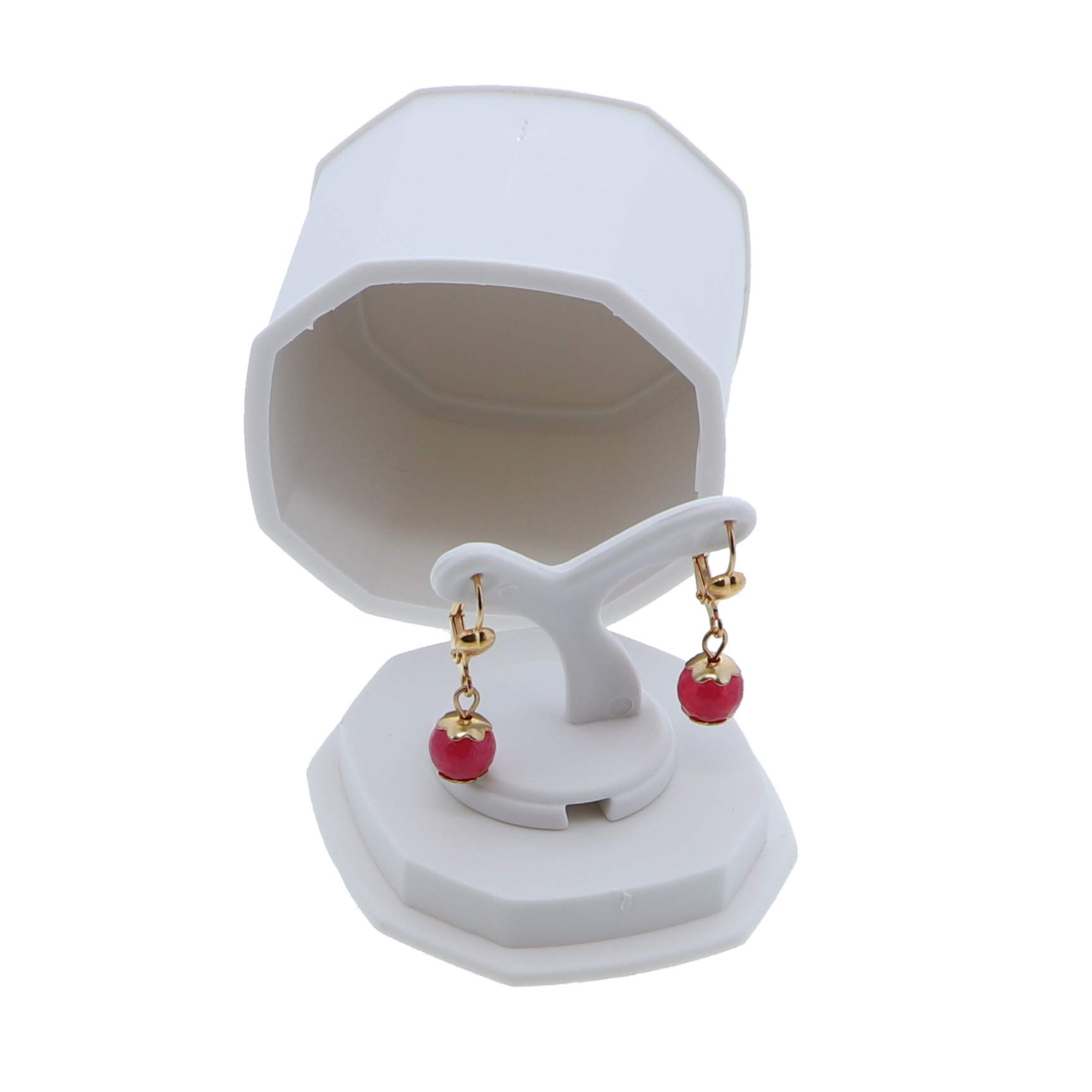 Li'Shay Small Earring Box - Jewelry Gift Box & Earring Storage Case (Set of 2) - Perfect for Travel, Gifting & Organizing Earrings, Necklaces & Rings