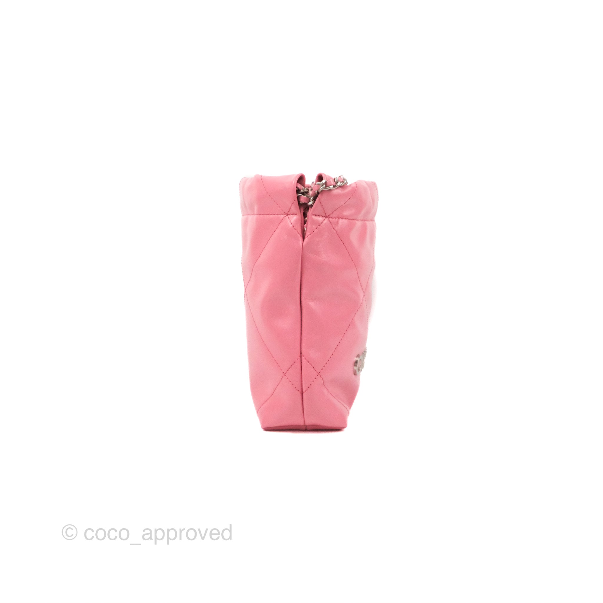 Chanel 22 Mini Bag in Pink Crumpled Calfskin Leather - Luxury Crossbody Purse for Women, Perfect for Date Night & Special Occasions