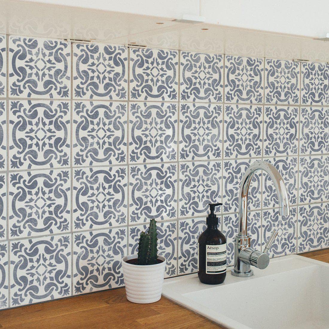Gracia Portuguese & Spanish Tile Stencils - DIY Ceramic & Mosaic Art Supplies for Home Decor & Craft Projects
