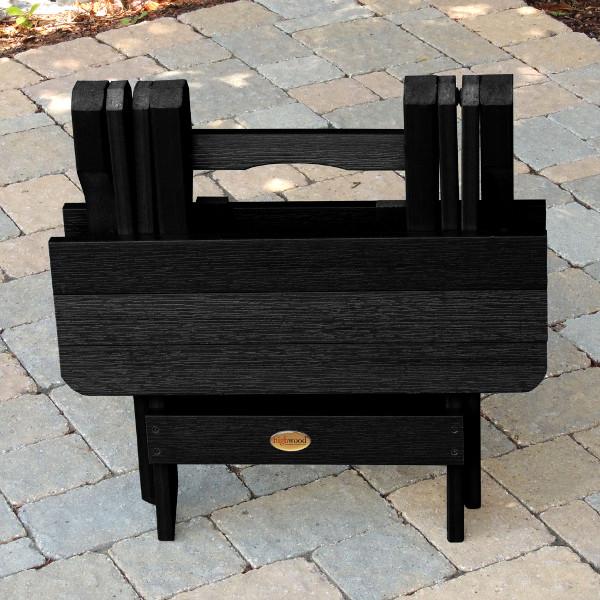 Portable Outdoor Folding Adirondack Side Table - Lightweight Patio Furniture for Camping, Beach, Garden & Poolside Use