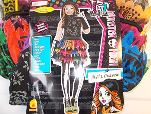 Monster High Skelita Calaveras Halloween Costume Mask for Kids 10-12 Years - Brand New in Package | Perfect for Trick-or-Treating, Cosplay & Themed Parties