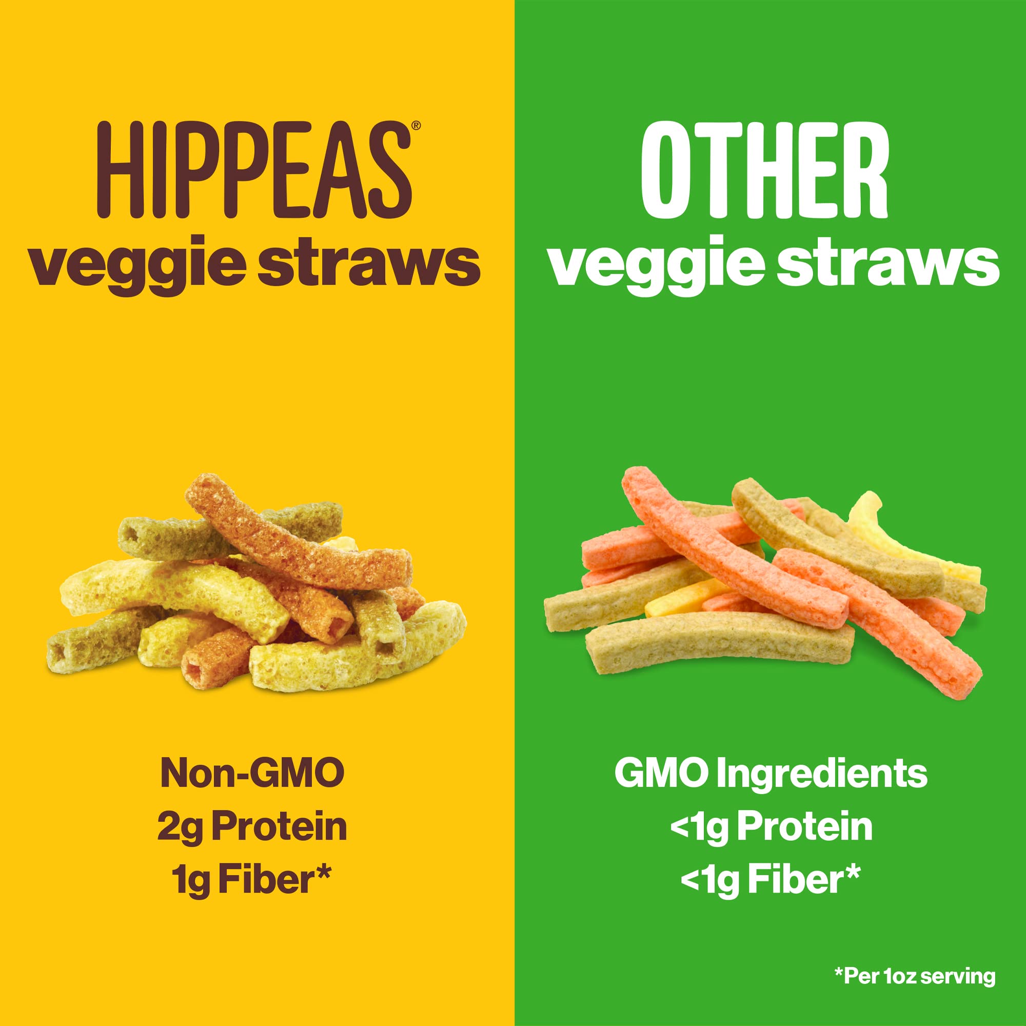 HIPPEAS Organic Vegan Veggie Straws - Sour Cream & Onion Flavor | 3.75oz | Gluten-Free, High Protein, Crunchy Snacks | Perfect for School Lunches, Road Trips & Healthy On-the-Go Snacking