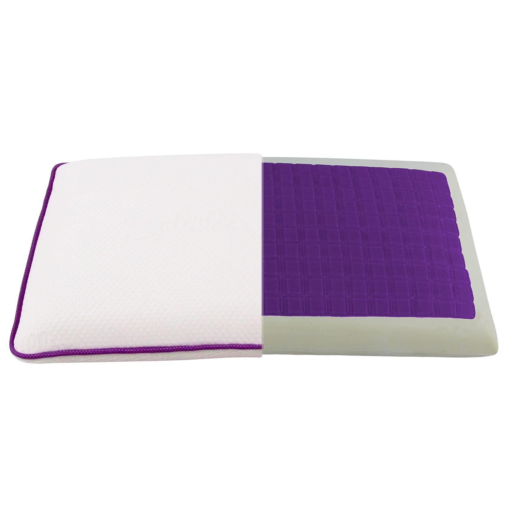 Baldiflex Memory Foam & Gel HiGel Pillow - Unique Cooling Comfort, 70 x 40 cm, 15 cm Height, Pillow Shape - Perfect for Side Sleepers, Neck Pain Relief & Hot Sleepers