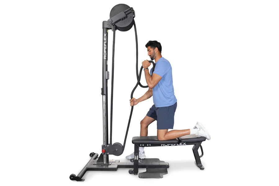 Ropeflex RX2500 Upright Rope Trainer - Premium Home Gym Equipment for Full-Body Workout | Perfect for Cardio, Strength Training & Fitness Enthusiasts | Summer Sale with Extra 6% Off