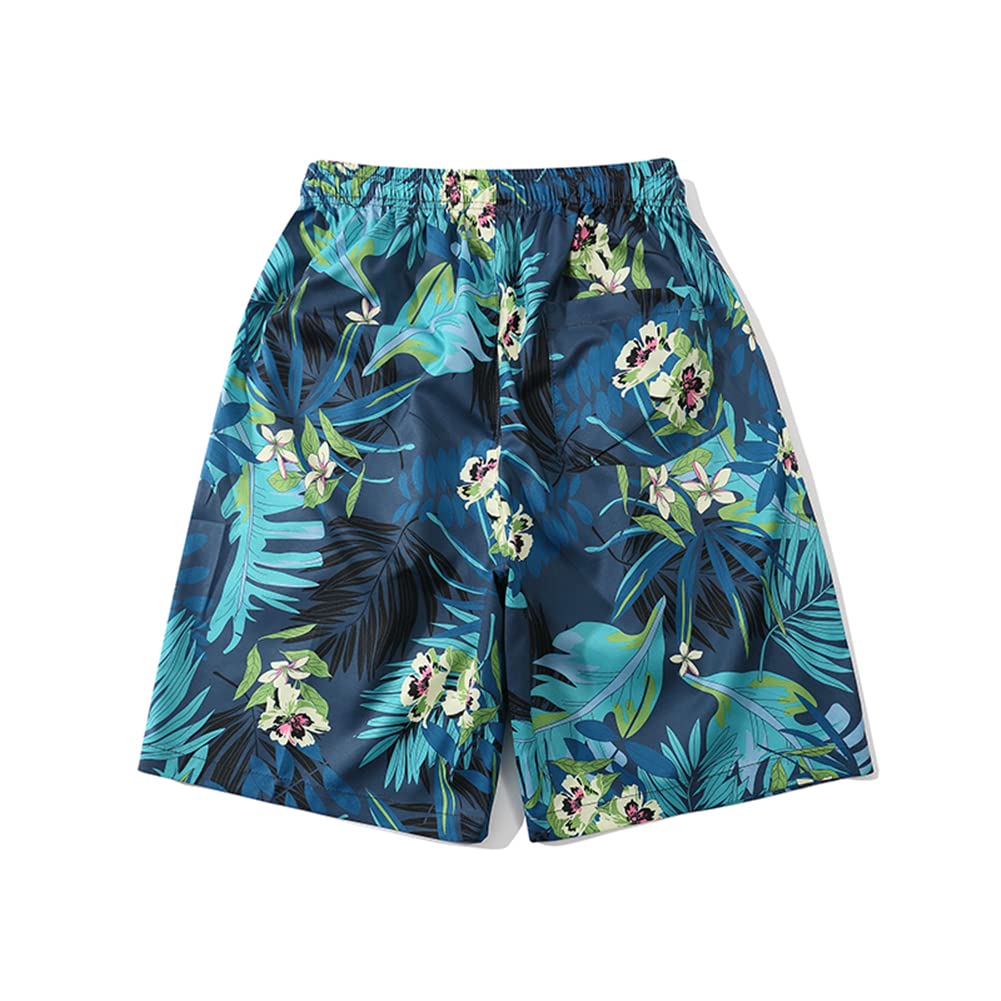 Men's Floral Print Jogger Shorts - Hip Hop Sports Pants with Pockets for Gym, Beach & Casual Wear | Tie Dye Active Track Shorts for Men & Women (Style-1, Medium, Unisex) - Perfect for Workouts, Streetwear & Summer Fashion