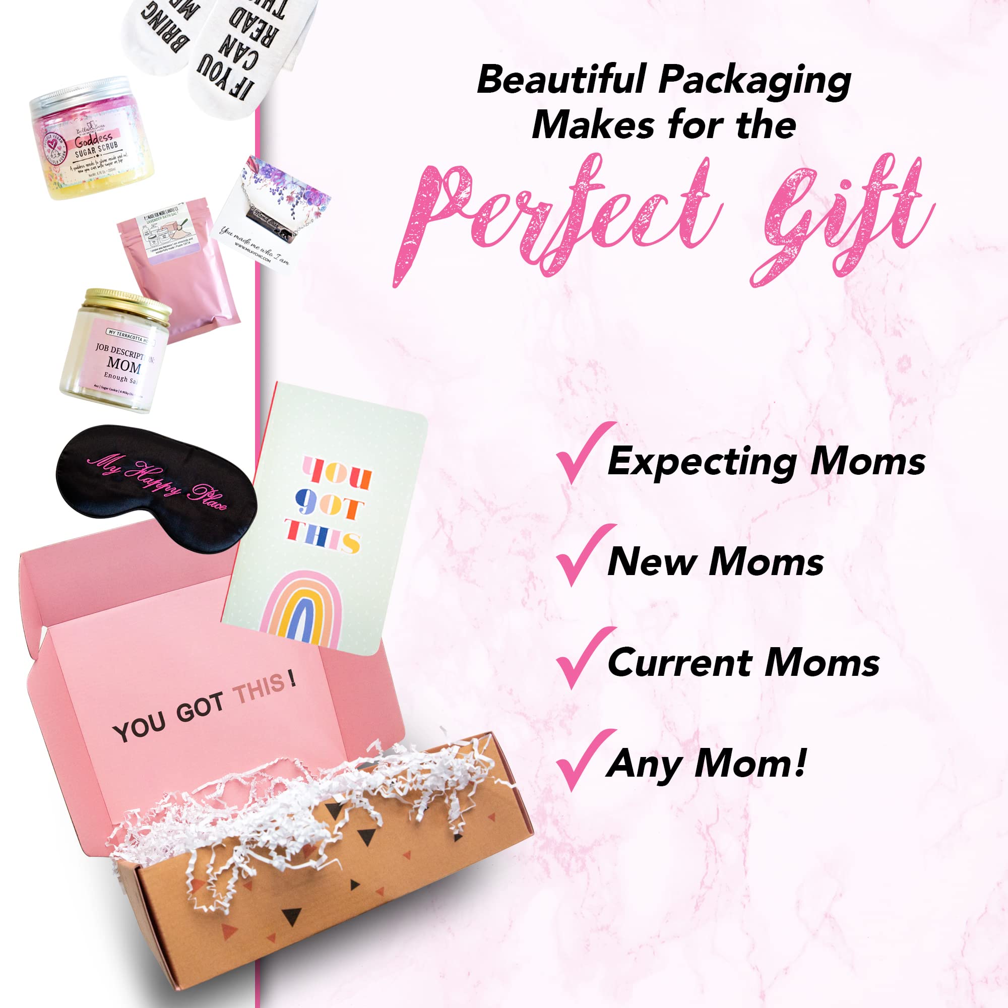 Milky Chic - New Mom Gift Box for First Time Moms | Thoughtful Pregnancy & Motherhood Care Package | Perfect Baby Shower Gift for Expecting Mothers | Ideal for Postpartum Support & Newborn Celebrations