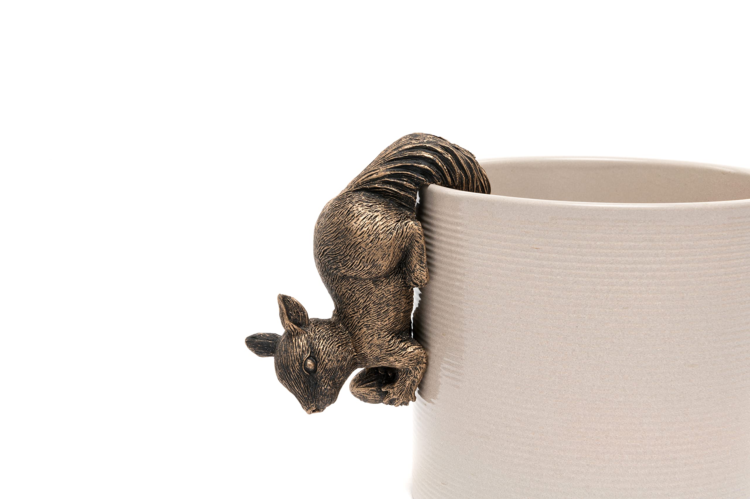 Jardinopia Red Squirrel Pot Buddy - Decorative Plant Pot Hanger for Indoor/Outdoor Gardens - Perfect for Hanging Flower Pots, Herb Planters & Succulent Displays