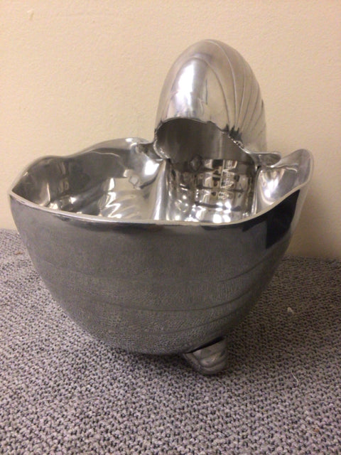 Vintage Silver-Plated Seashell Bowl – Decorative Serving Dish for Home Décor, Wedding Centerpiece & Coastal-Themed Parties