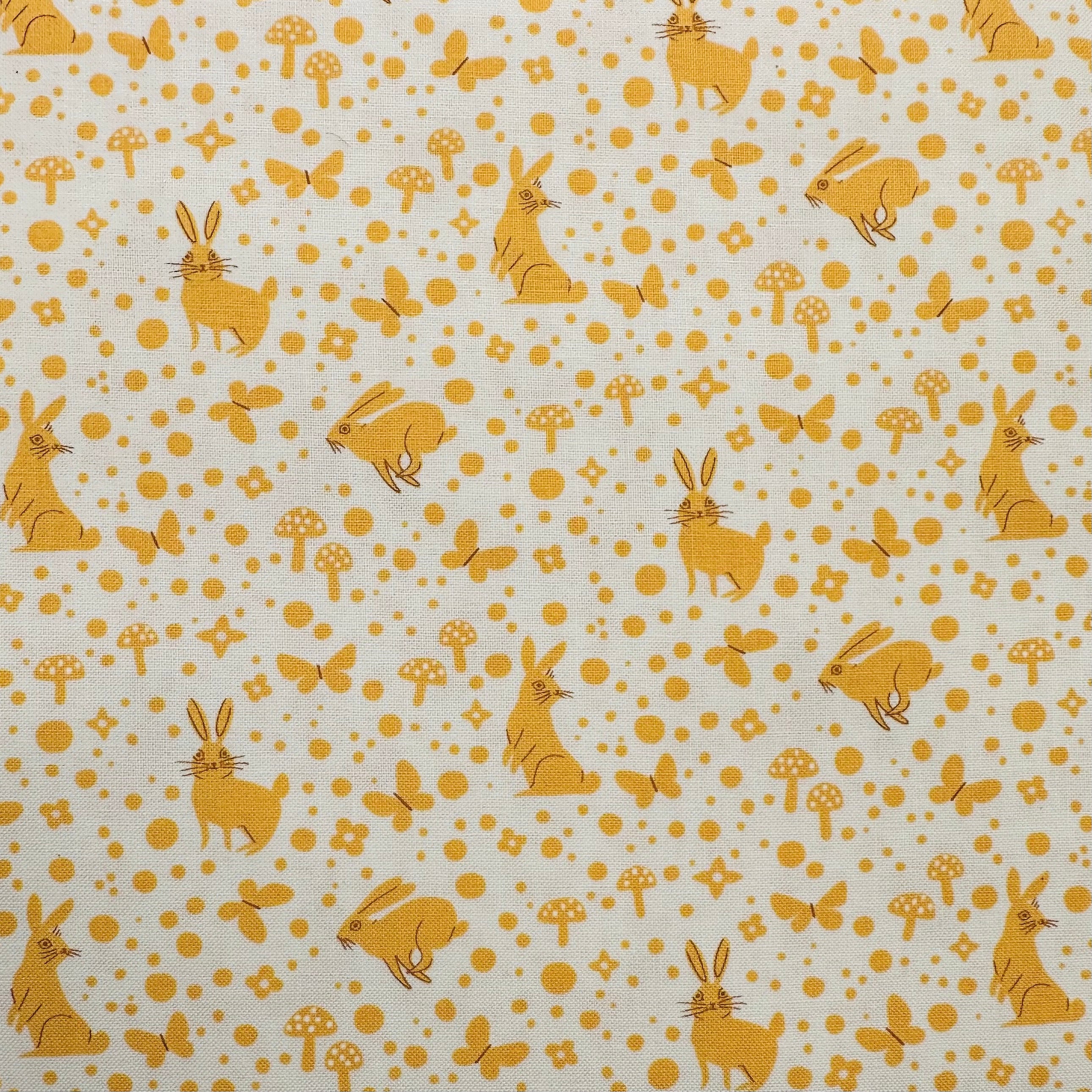 Moda Love Letter M37127 11 Bunny's Golden Fabric - Perfect for Quilting, Sewing, and DIY Craft Projects