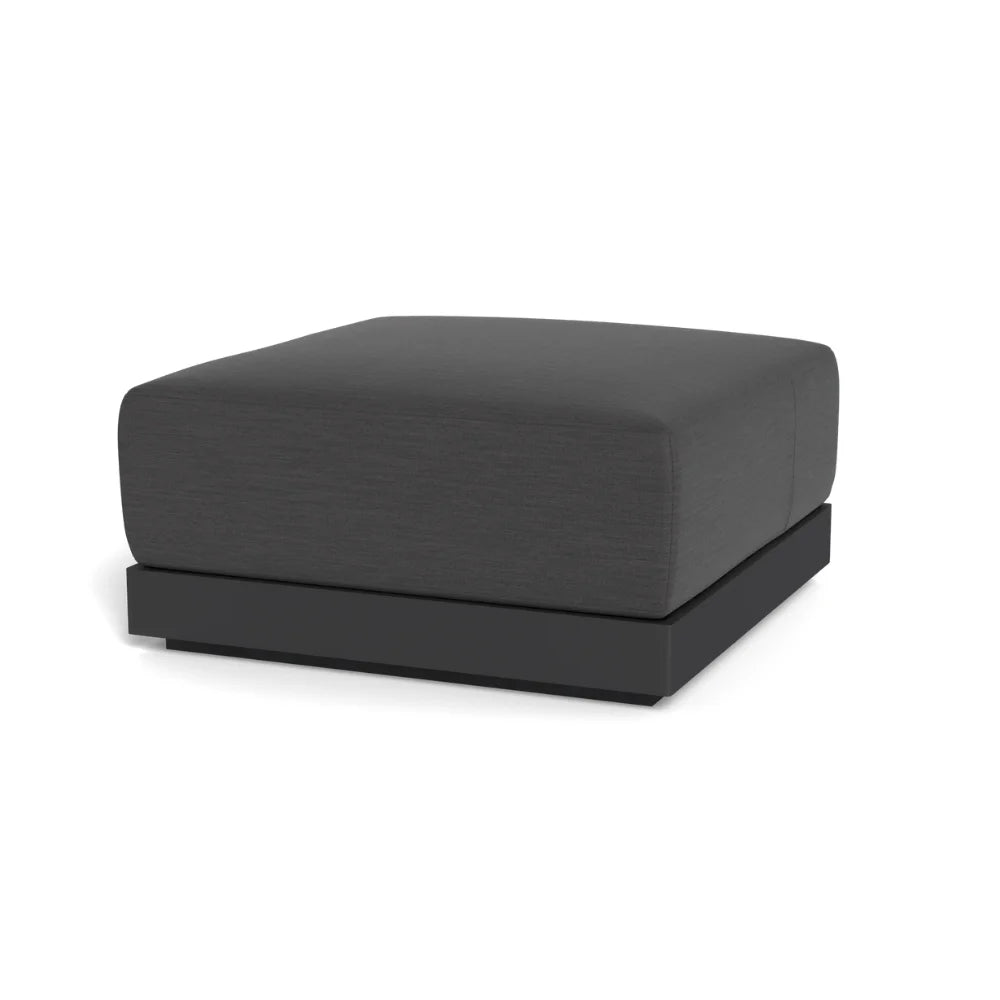 Antigua Outdoor Ottoman - Waterproof Patio Furniture, Weather-Resistant Garden Stool for Poolside, Deck, or Backyard Relaxation