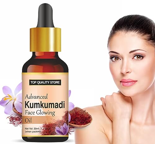 100% Pure Kumkumadi Tailam Face Oil for Glowing Skin - Reduces Pigmentation & Dark Spots - 30ml Ayurvedic Brightening Treatment for Dull Skin - Perfect for Night Routine & Anti-Aging Skincare