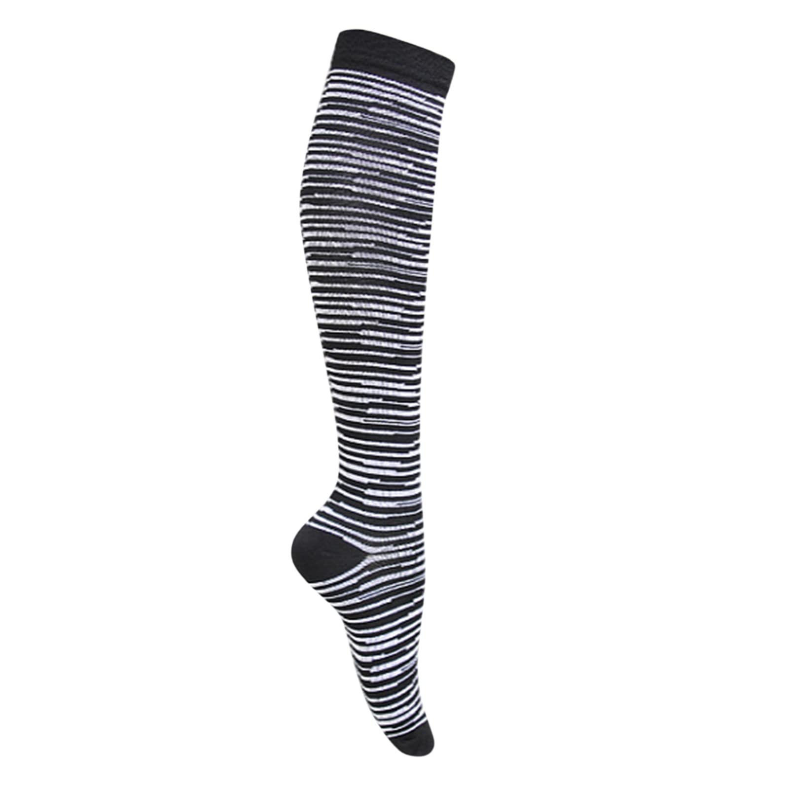Printed Striped Socks for Men & Women - Elastic Sports Casual Fitness Socks - Breathable Comfortable Athletic Stockings - Perfect for Running, Gym Workouts & Everyday Wear