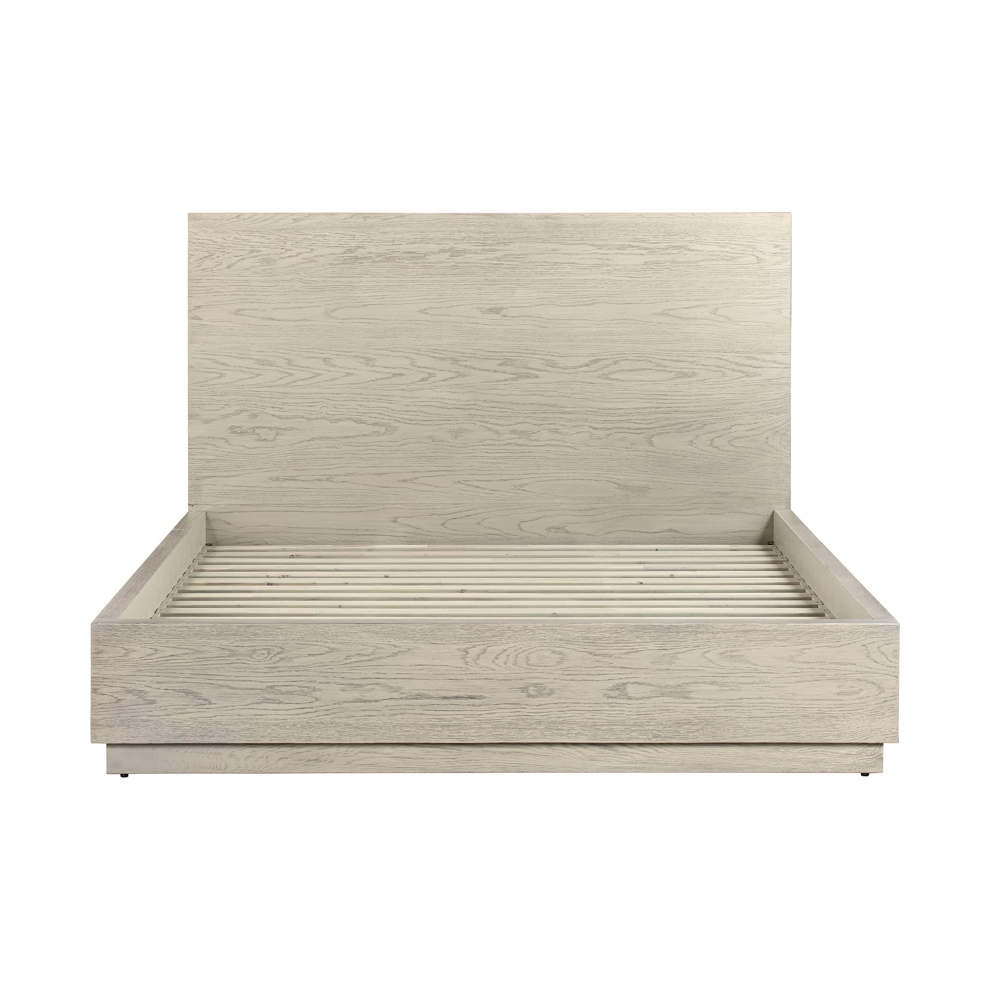 Stylish Abbey Queen 3-Piece Bedroom Set in Grey Oak Wood - Perfect for Master Bedroom, Guest Room & Small Space Decor