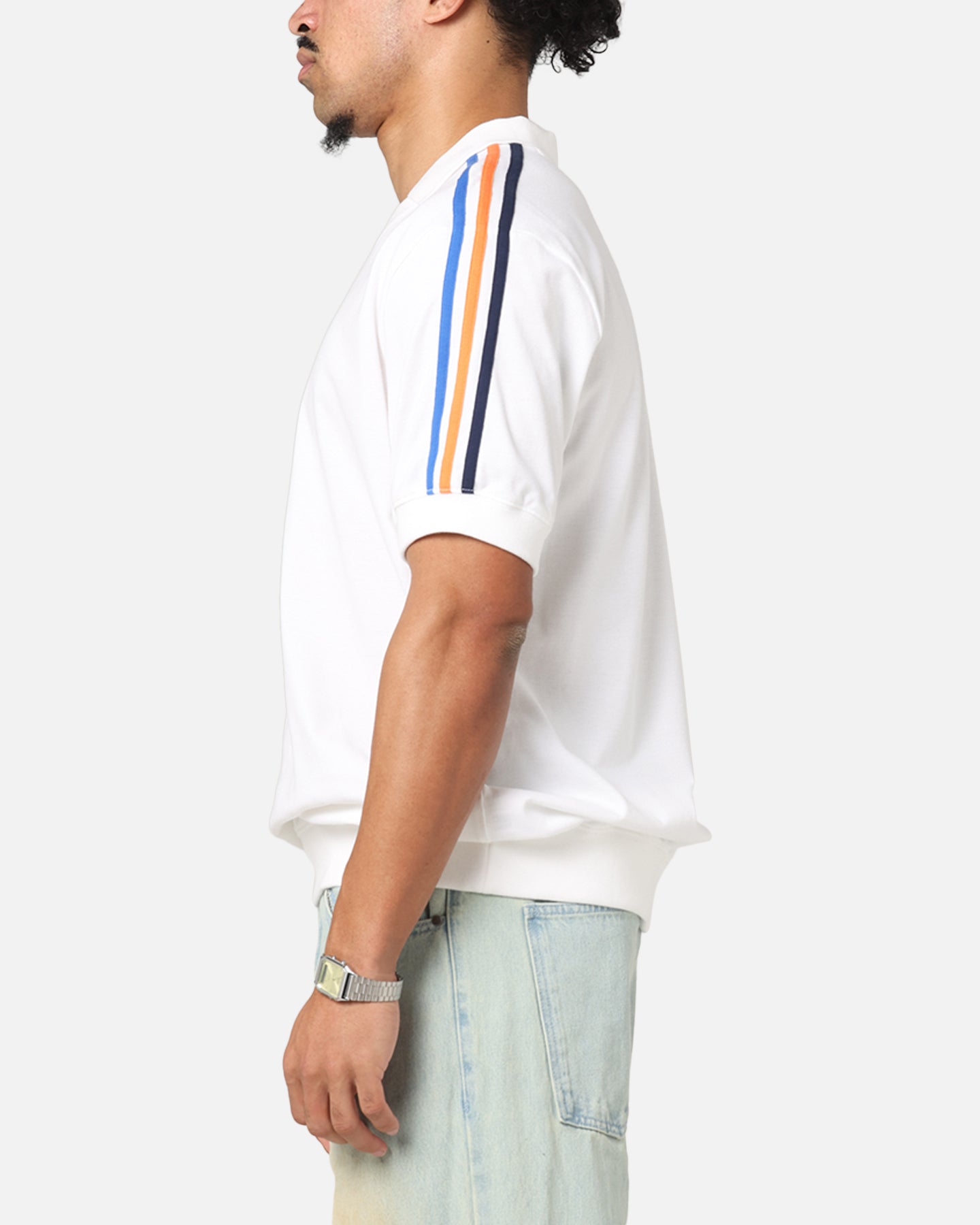 Adidas Men's Classic Polo Shirt - White, Slim Fit, Moisture Wicking, Breathable Cotton for Golf, Casual Wear & Office Outfits