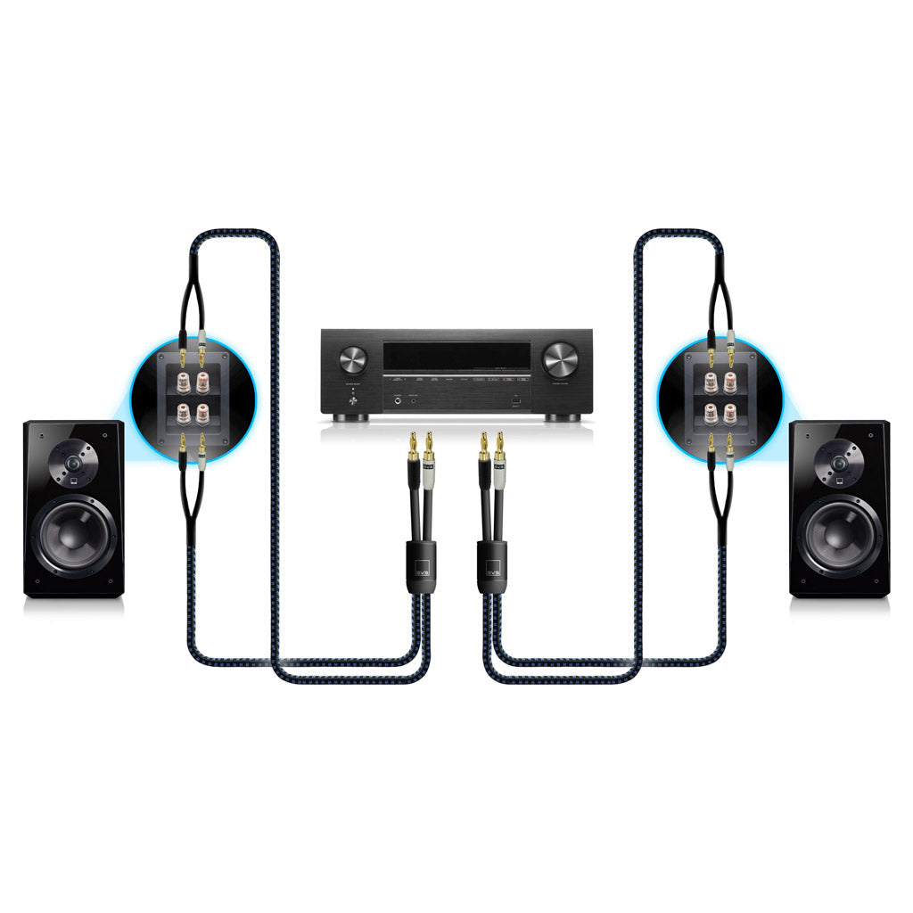 SVS SoundPath Ultra Bi-Wire Speaker Cable - High-Performance Audio Cable for Home Theater & Stereo Systems - Perfect for Surround Sound, Hi-Fi, and Audiophile Setups
