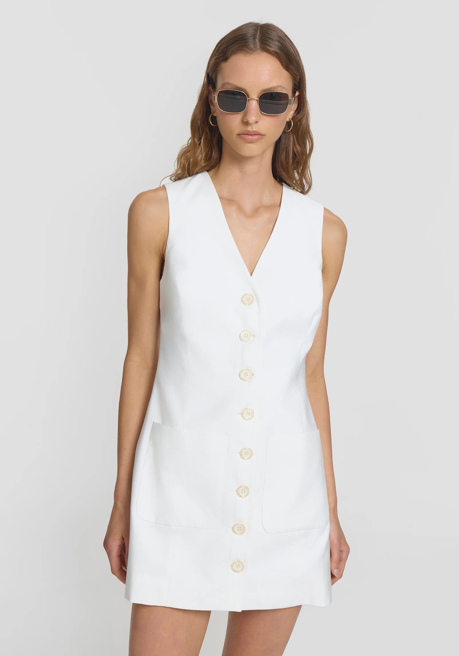 Elegant Cascade Dress for Women - Flowy Summer Maxi Dress with V-Neck & Long Sleeves - Perfect for Beach Vacations, Weddings & Date Nights