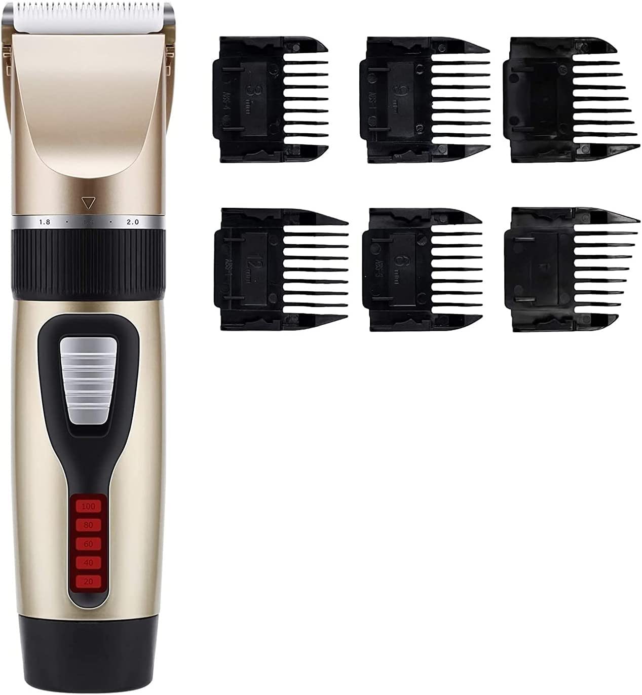 Corsehild Rechargeable Pet Grooming Clippers - Professional Dog & Cat Hair Trimmer with LED Screen, Electric Fur Removal Cutter for Home Grooming - Perfect for Dogs, Cats, Small Animals & Pet Salon Use