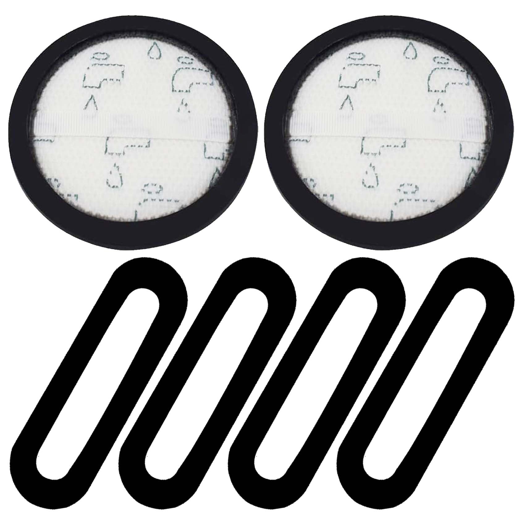 Eureka Vacuum Replacement Filter Kit - 2 Pre Filters & 4 Post-Motor Sponge Filters for NEC180, NEC480, NEC185, NEC186, NEC190, NEC380 Models | Compatible with Eureka Upright Vacuums | Perfect for Pet Hair, Allergies & Deep Cleaning