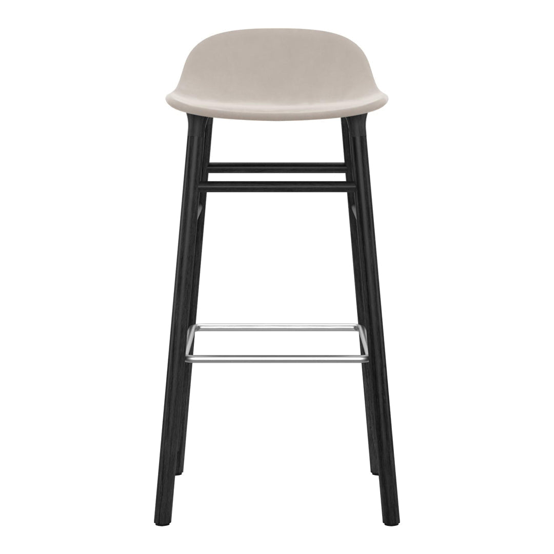 Premium Wooden Bar Stool with Upholstered Seat - Modern Kitchen Island & Home Bar Stool for Dining Room, Breakfast Nook & Entertainment Areas