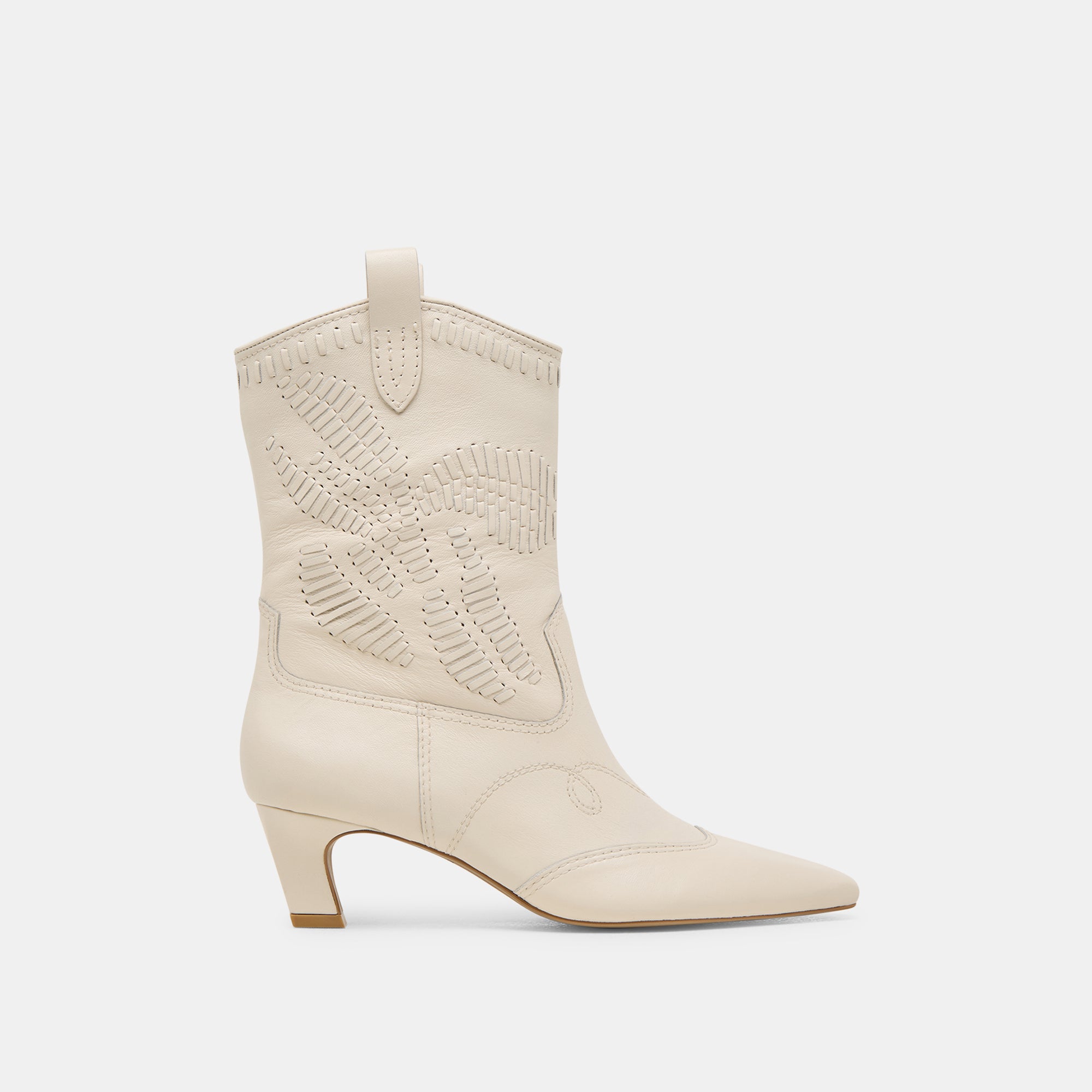 TAVLA BOOTS - Off-White Genuine Leather Women's Ankle Boots for Casual Wear & Fall Fashion
