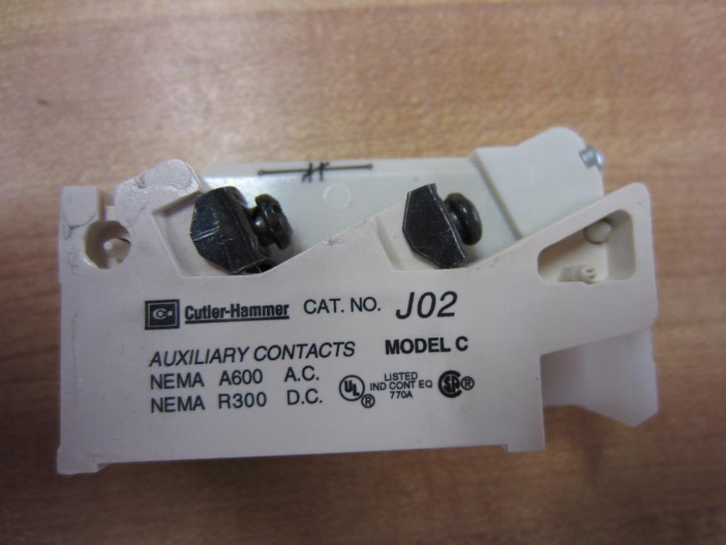 Eaton Cutler Hammer J Type Interlock 2Nc - J02 | Industrial Electrical Safety Switch | Perfect for Panel Boards & Control Systems