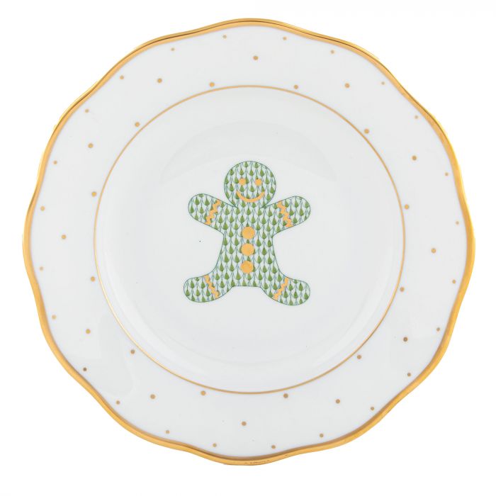 Christmas Gingerbread Dessert Plates - Holiday Party Dinnerware for Cookies, Cakes & Festive Treats - Perfect for Christmas Celebrations, Cookie Exchanges & Family Gatherings