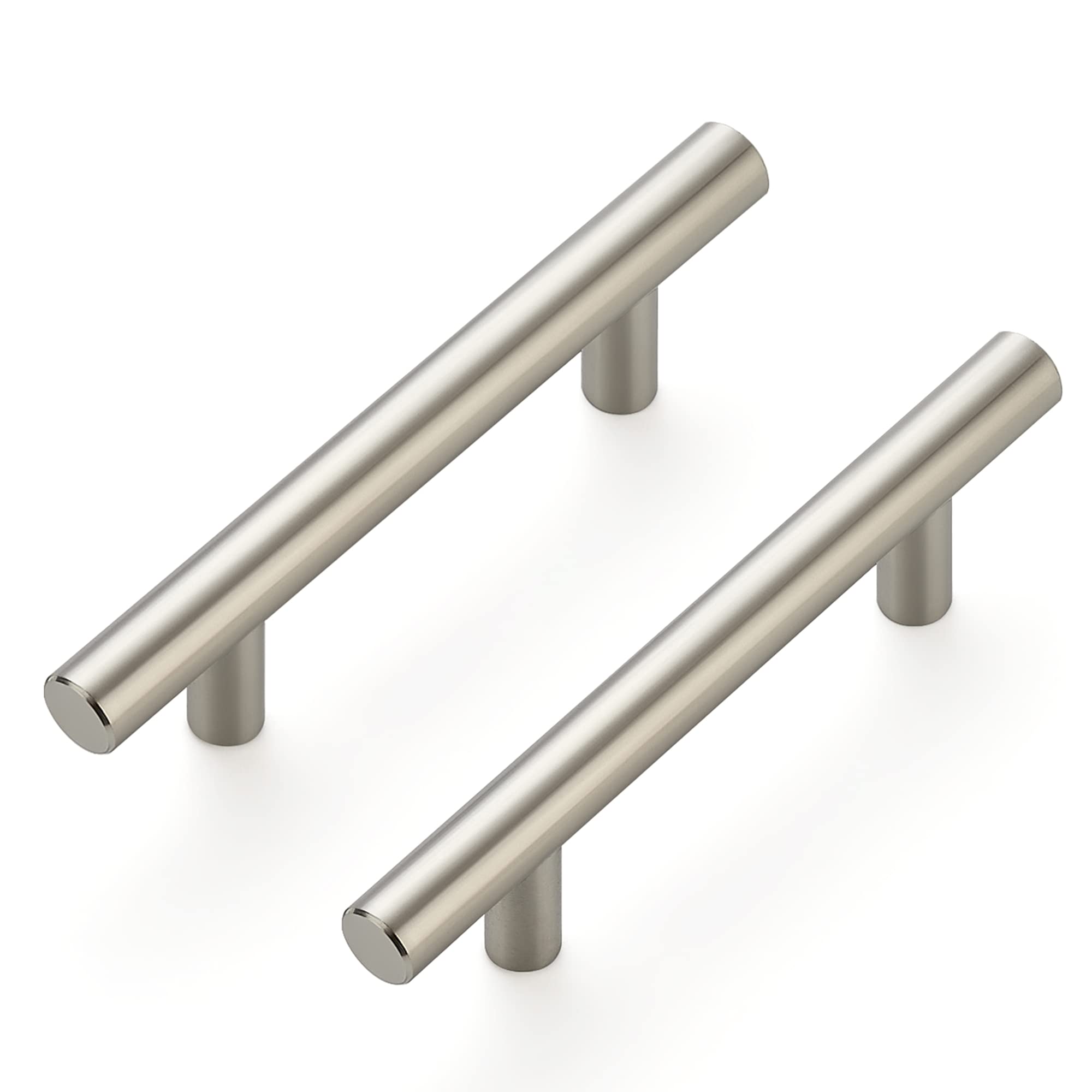 5 Pack Brushed Nickel Kitchen Cabinet Handles - 5 Inch Stainless Steel Drawer Pulls with 3