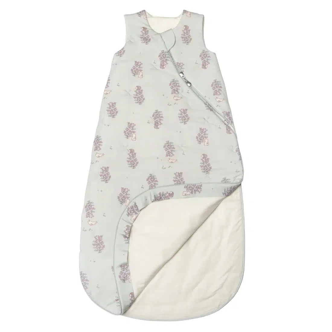 LouLou Lollipop Baby Sleep Sack - 100% Tencel 2.5 Tog Sleeping Bag for Infants & Toddlers - Hedgehog Forest Print - Soft & Breathable for Nursery, Daycare & Travel