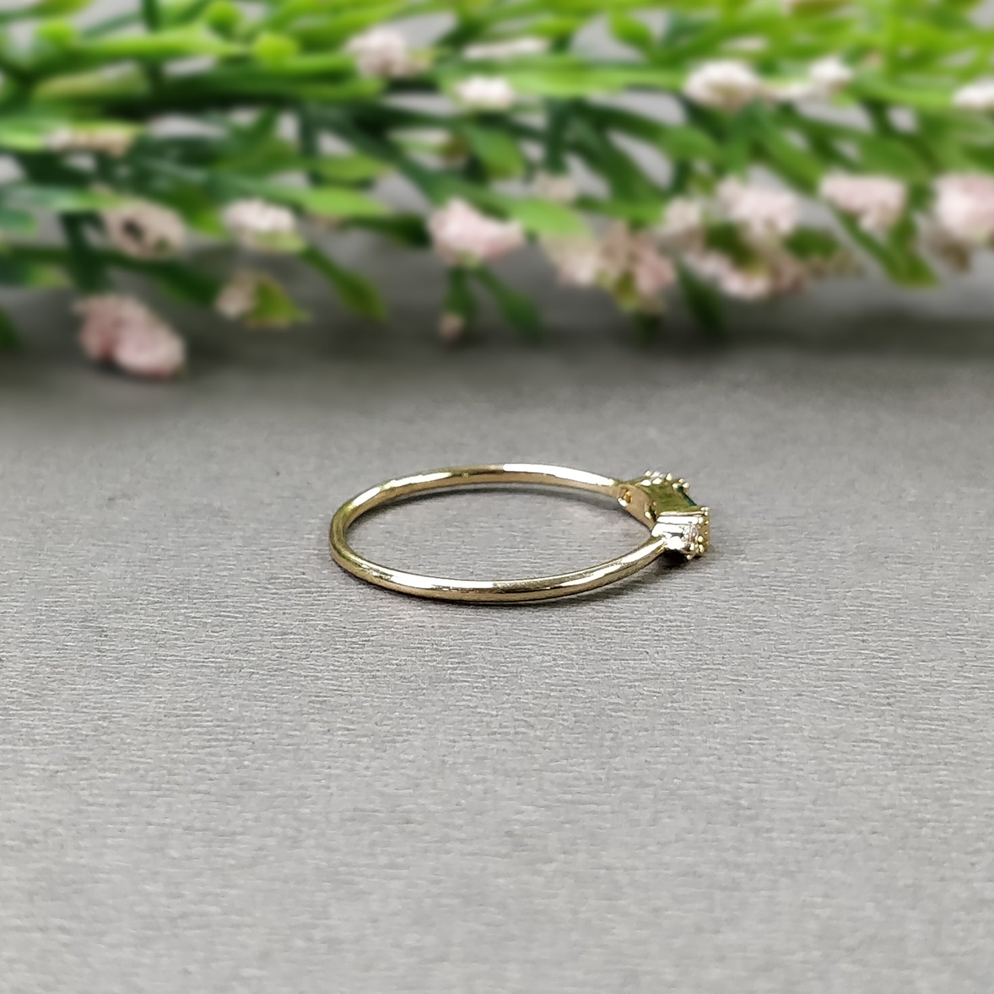 Elegant Korean Rose Gold Zircon Minimalist Ring Set for Women - Perfect for Birthday Gifts, Daily Wear & Special Occasions