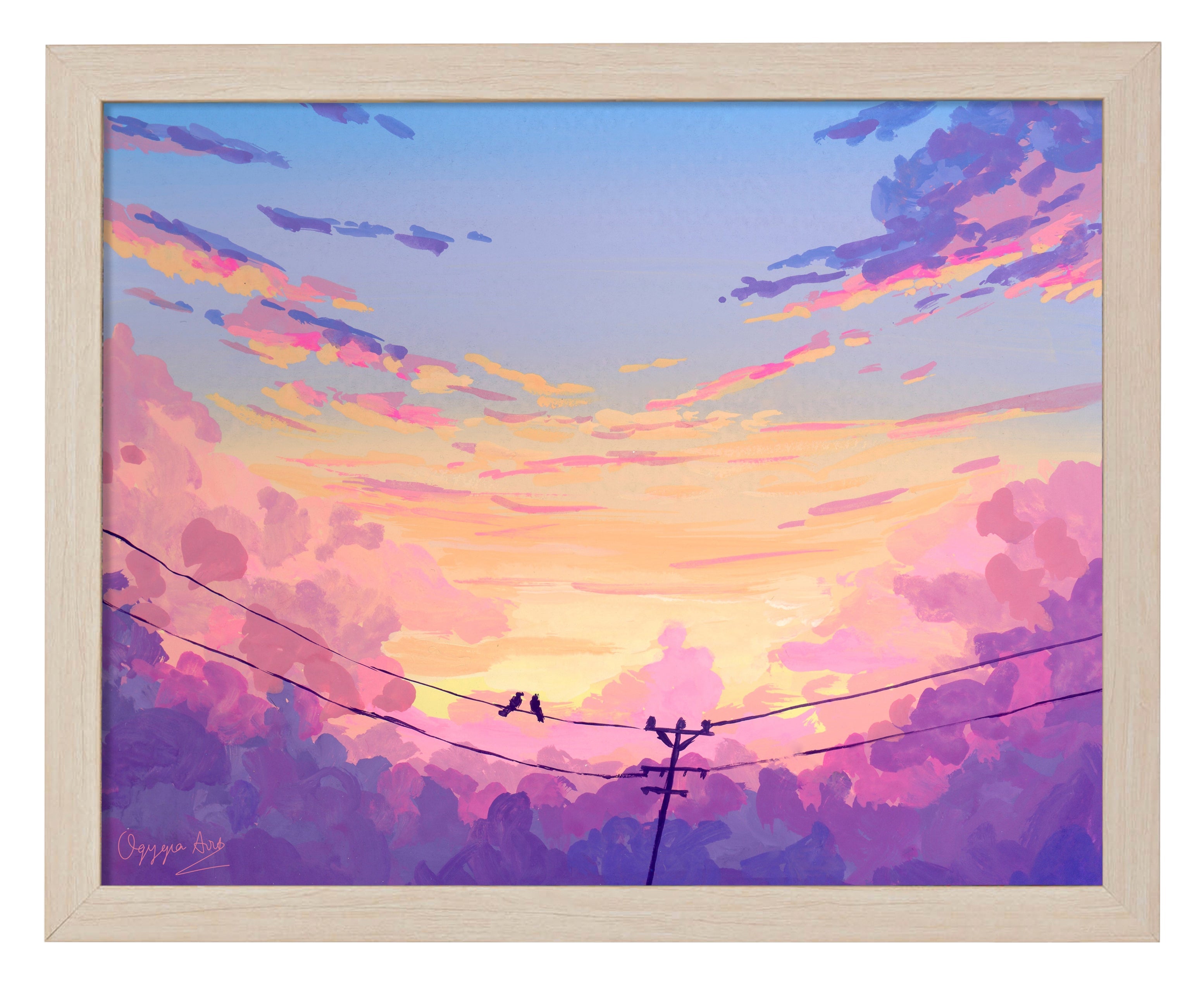 Calm Morning Art Prints - Serene Landscape Wall Decor for Living Room, Bedroom & Office - Perfect for Home & Office Decor