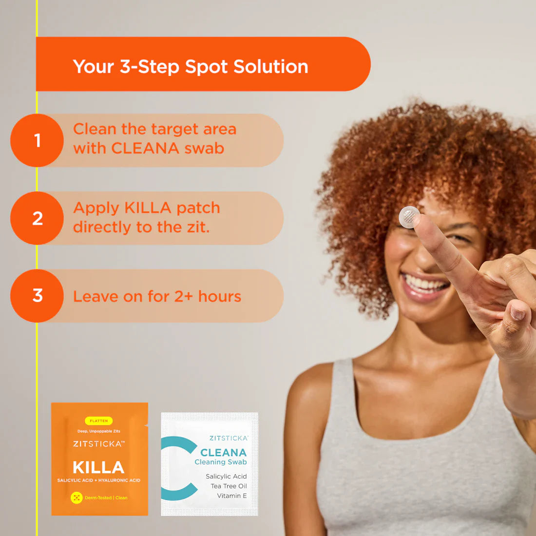Killa Acne Extra Strength Microdart Patches - ZitSticka Acne Treatment for Face & Body - Fast-Acting Pimple Patches for Overnight Spot Treatment (60 Count) | Perfect for Travel, Gym & Daily Skincare Routine