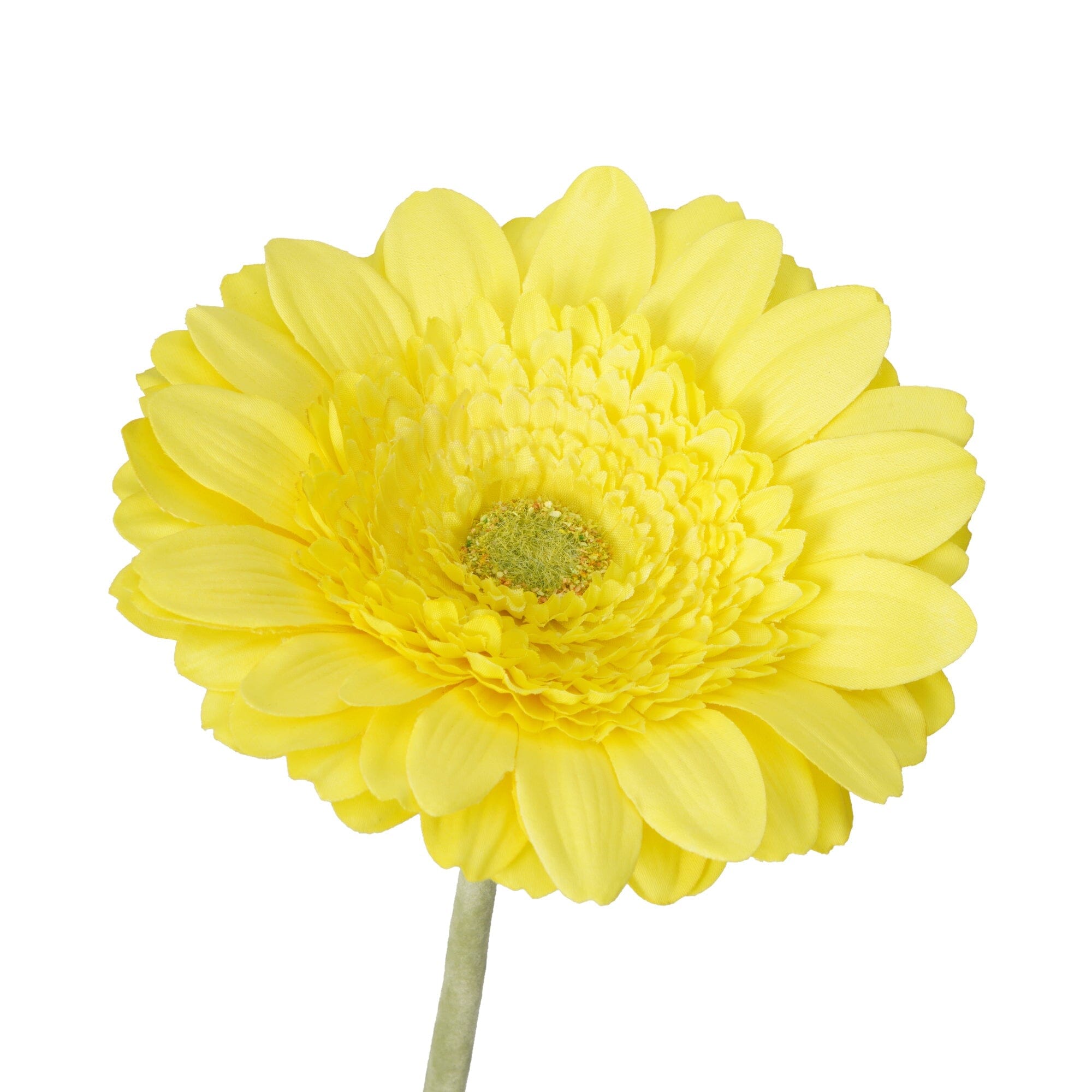 Large Yellow Gerbera Art Flower - Perfect for Home Decor, Wedding Bouquets, and Floral Arrangements
