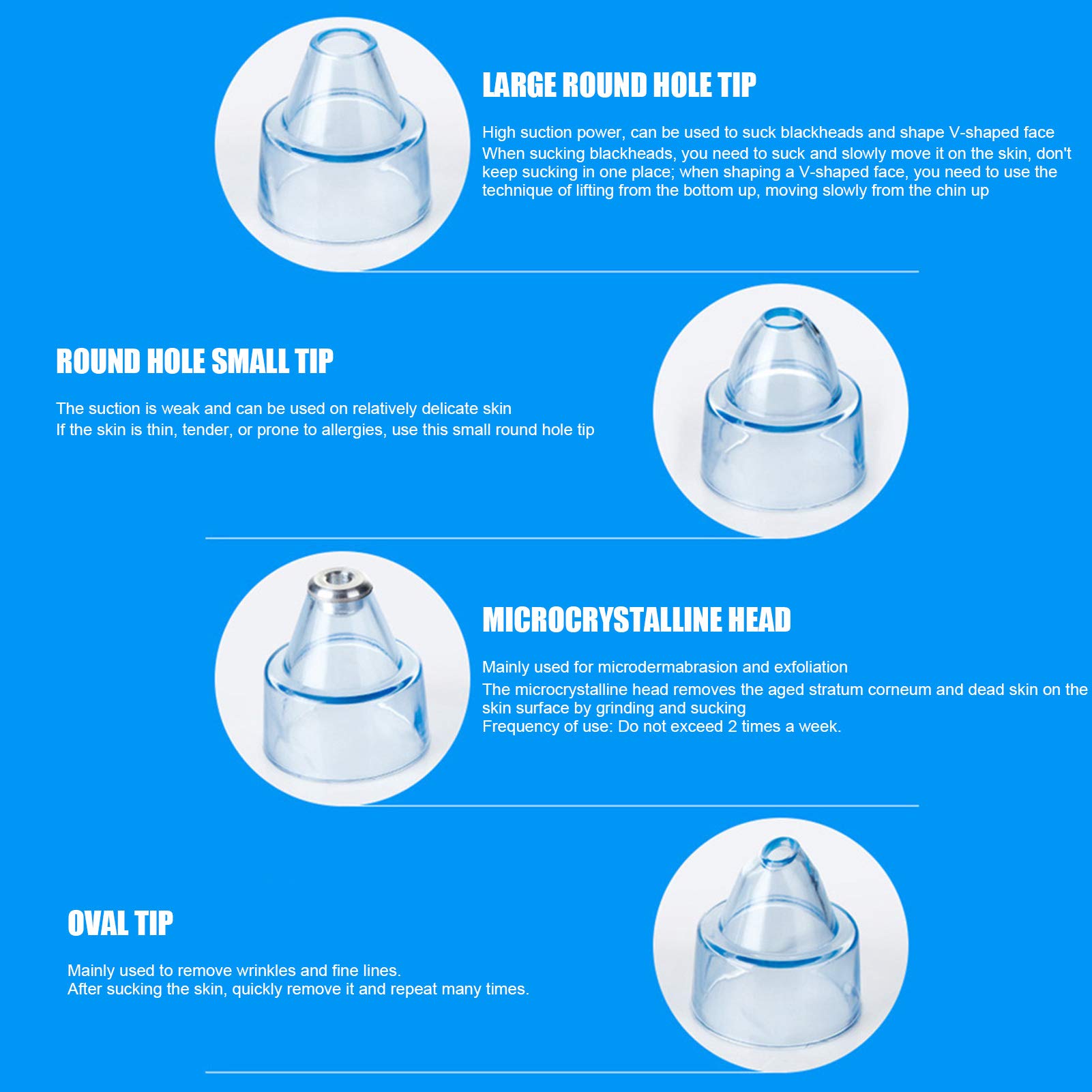 Blackhead Remover Vacuum Pore Cleanser - Professional Comedone Extractor with 3-Level Adjustable Suction & 4 Replaceable Probes | Perfect for Deep Facial Cleansing & At-Home Skincare Routine