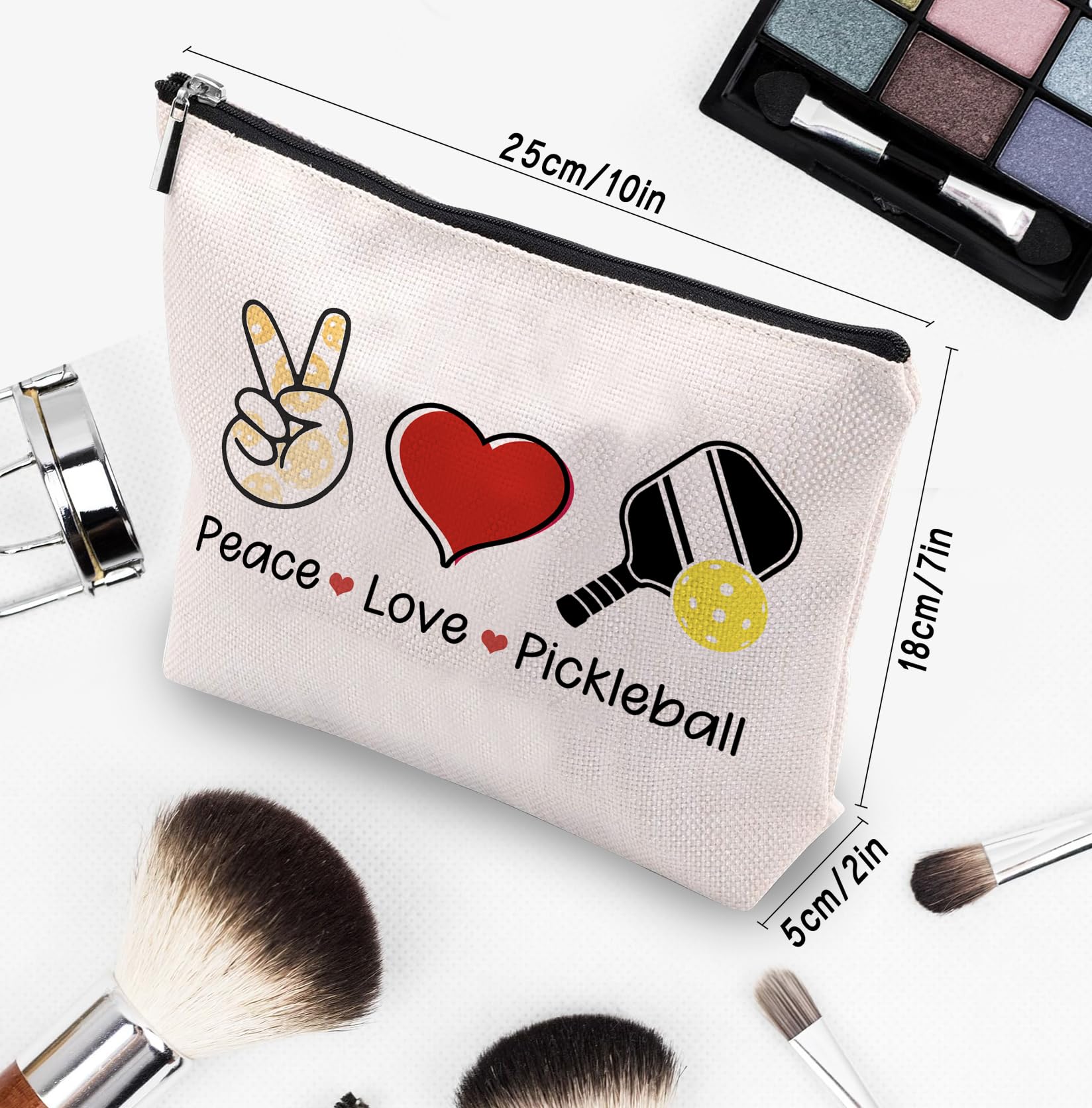 **Personalized Ball Player Makeup Bag - Stylish Zipper Pouch for Women, Perfect Gift for Ball Lovers & Sports Enthusiasts - Great for Gym, Travel & Everyday Use**