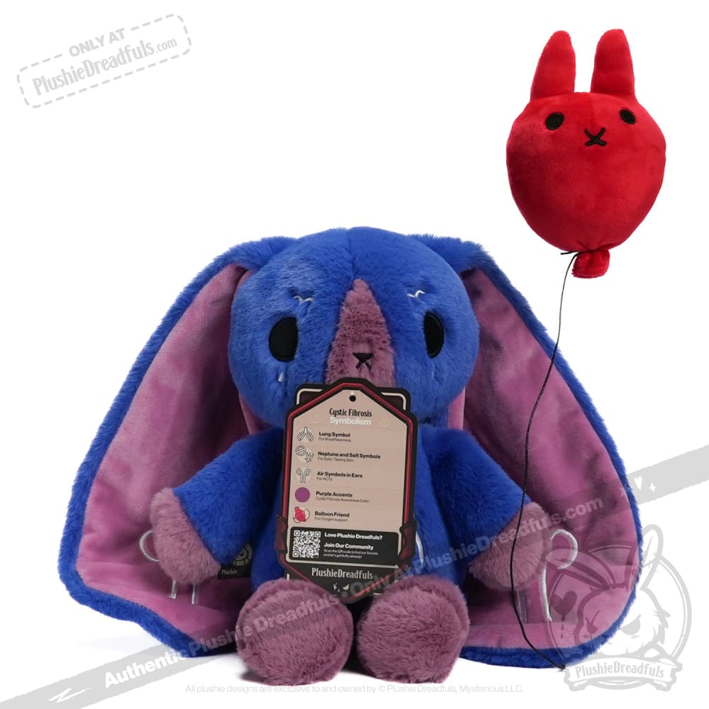 Cystic Fibrosis Awareness Plush Rabbit - Soft Stuffed Animal Toy for Kids & Adults | Comfort Gift for Patients, Supporters & Medical Professionals