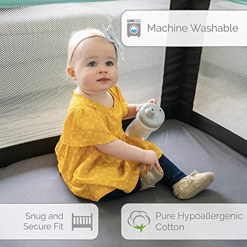 Premium 100% Cotton Percale Pack N Play Sheet for Graco 27