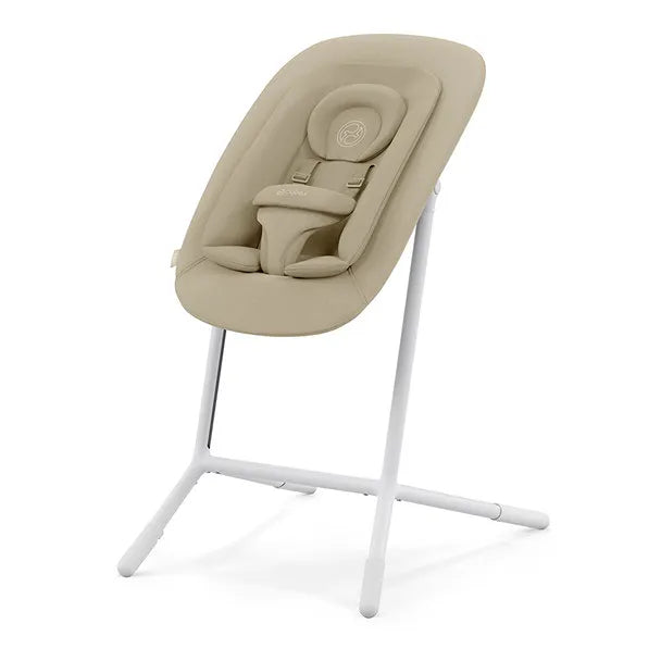Lemo 4-in-1 Convertible High Chair for Babies & Toddlers - Adjustable Height, Removable Tray, Sand White | Perfect for Dining, Feeding & Playtime at Home