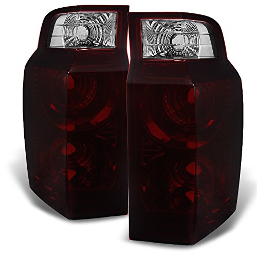 AKKON Jeep Commander SUV Dark Red LED Tail Lights Replacement Pair - Left Driver & Right Passenger Side for Enhanced Safety & Style | Perfect for Off-Roading, Night Driving & Custom Upgrades