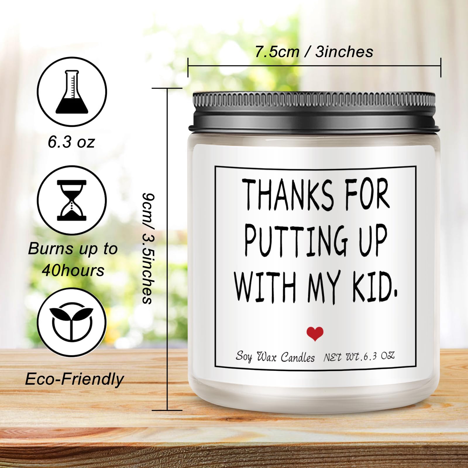 Personalized Teacher Gifts - Thoughtful Thank You Present for Educators, Daycare Teachers, Nannies & Retired Teachers - Ideal for Teacher Appreciation Week, Graduation, End of Year & Retirement Celebrations - Scented Candle Gift Set for Women & Men