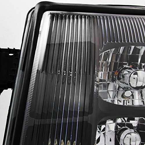 AKKON Black Bezel HID Xenon Headlights Replacement Set for Cadillac Escalade - Upgrade Front Lamps for Improved Night Visibility & Style | Perfect for Off-Roading, City Driving & Car Customization