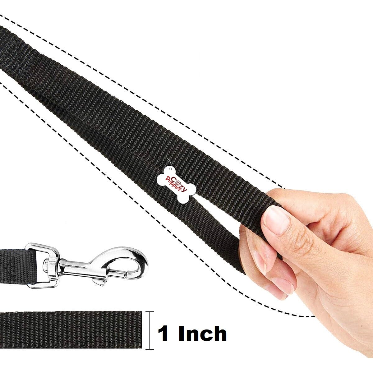 Extra Long Dog Training Leash 20ft - Heavy Duty Retractable Leash with Comfortable Handle for Small Medium Large Dogs - Perfect for Outdoor Walking, Yard Training, Puppy Recall & Sports Activities (Blue)