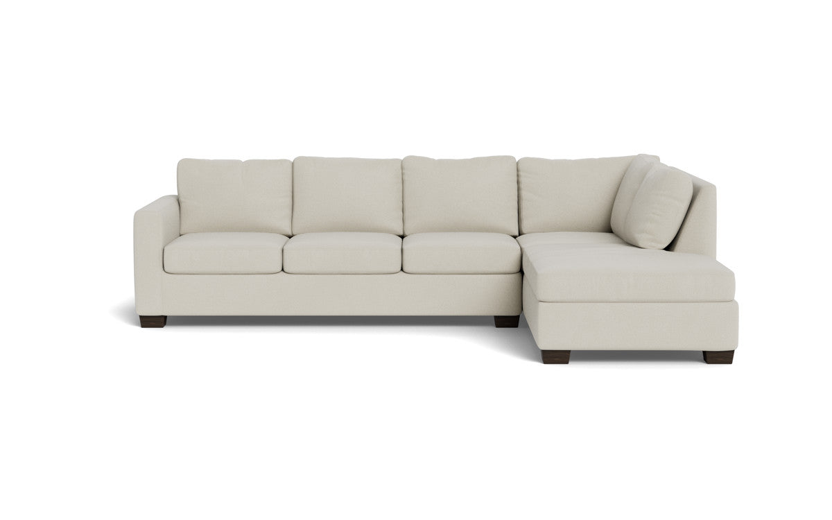 Modern Track 121 Right Chaise Sectional Sofa - Comfortable L-Shaped Couch for Living Room, Family Room & Home Theater - Perfect for Relaxing, Entertaining & Movie Nights
