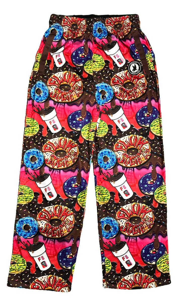 **Comfortable Youth Donut Flow Lounge Pants for Women & Girls - Soft Stretchy Joggers for Home, Yoga, and Sleep**