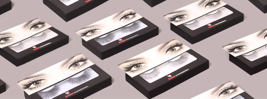 BRONSON PROFESSIONAL No. 213 3D Faux Mink False Eyelashes - Natural Looking Long Lashes (1 Pair) for Eye Makeup & Dramatic Look | Perfect for Weddings, Parties & Daily Wear